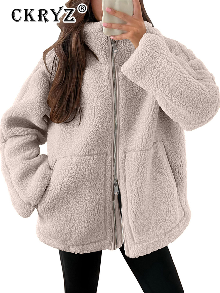 Sherpa Coat Women - 크리즈 2026년 겨울 신상 패션 오버사이즈