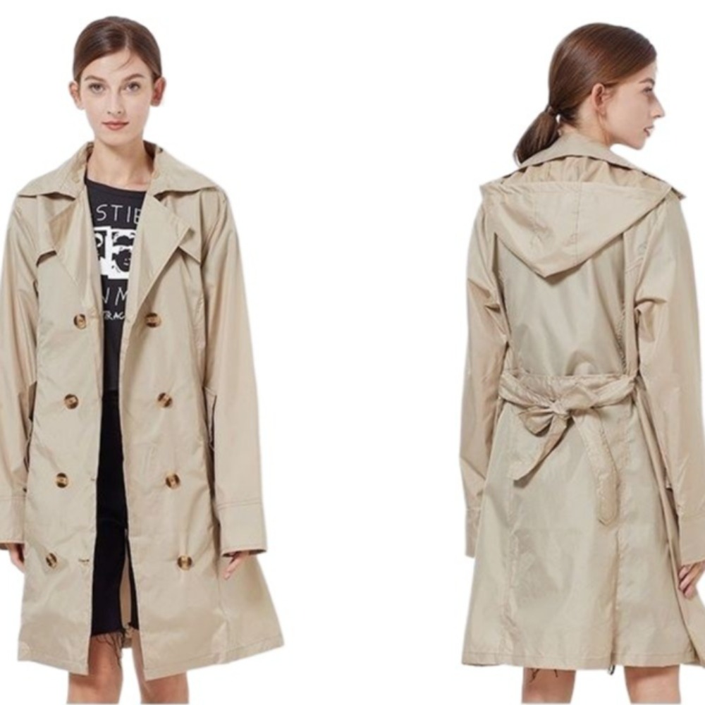 Women'S Fashion Raincoat - 가벼운 방수 레인코트 성인용 롱 윈드브레이커