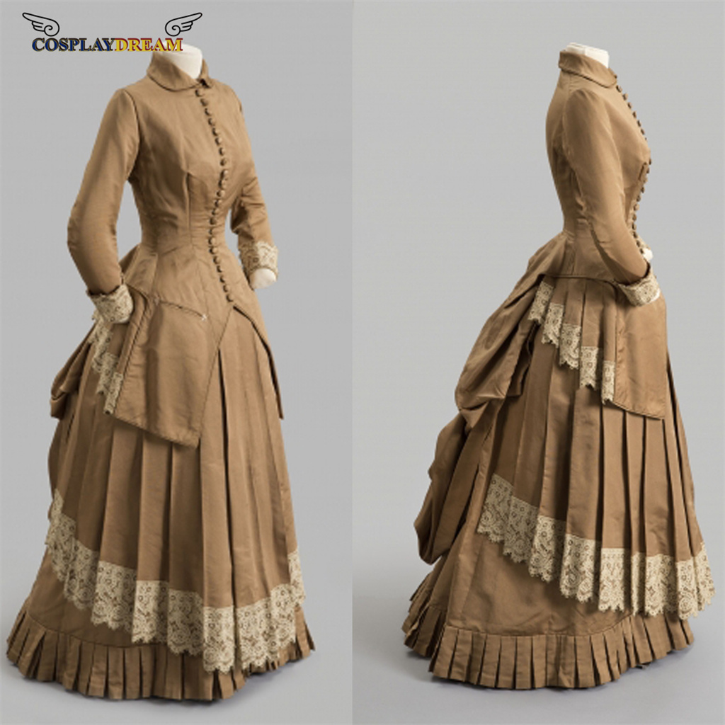 Women'S Fashion Victorian - 19세기 패션 드레스 빅토리아 시대 버슬