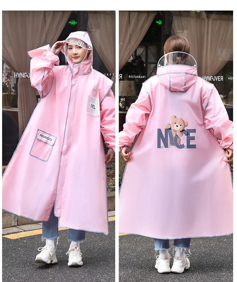 Women'S Fashion Raincoat - 패션 성인용 레인코트 장갑, 여성용 야외