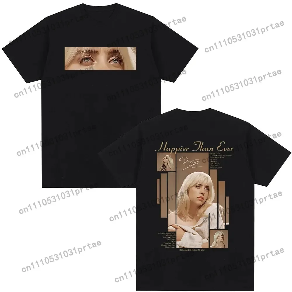 Women'S Fashion Graphic Tees - 빌리 아일리쉬 히트 미 하드 앤