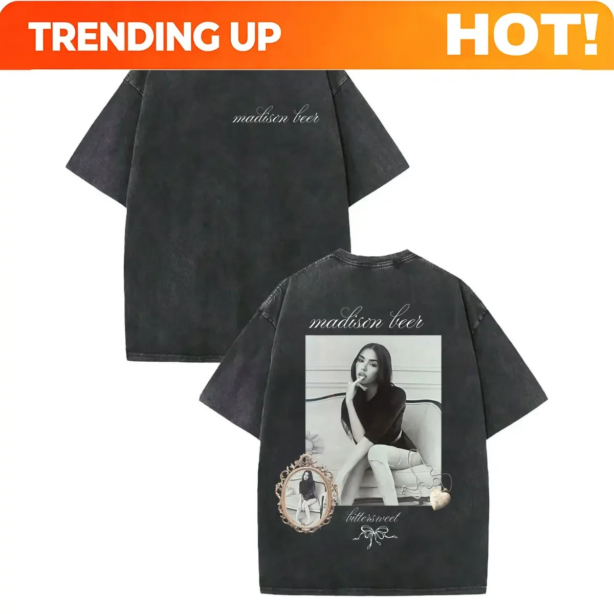 맞춤형 셔츠 빈티지 워시드 매디슨 비어 더 로켓 투어  - Women'S Fashion Graphic Tees 리뷰 및 가격