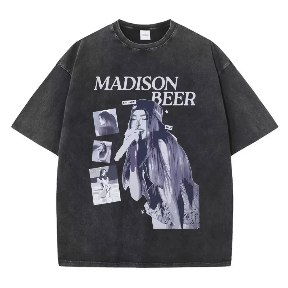맞춤형 셔츠 빈티지 워시드 매디슨 비어 더 로켓 투어  - Women'S Fashion Graphic Tees 리뷰 및 가격