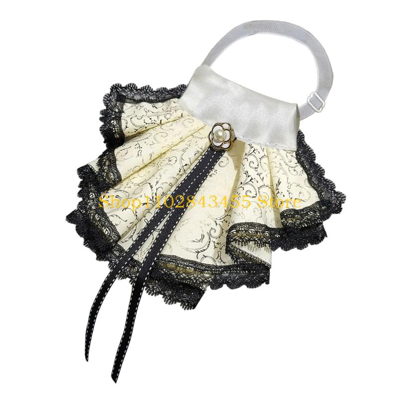 49MC 우아한 레이스 Jabot 분리형 칼라 장식 N - Women'S Fashion Victorian 리뷰 및 가격