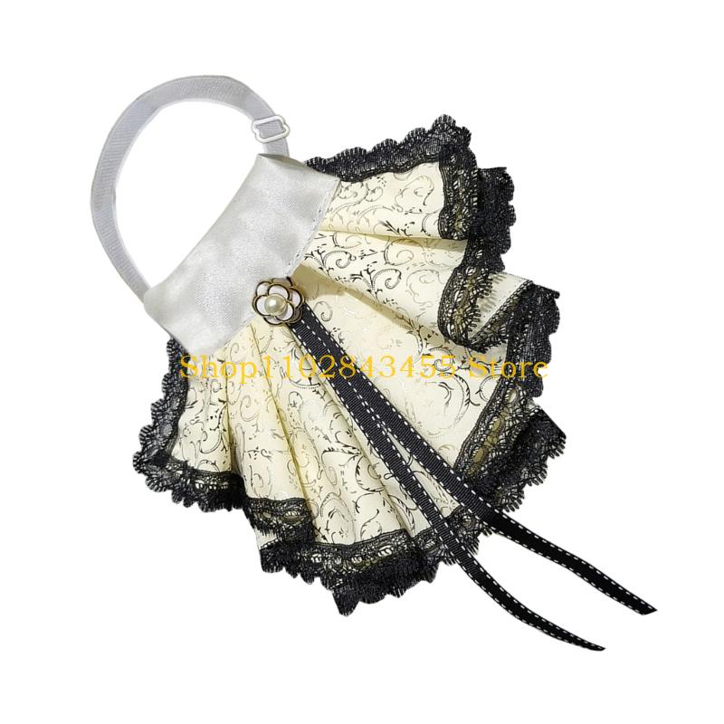49MC 우아한 레이스 Jabot 분리형 칼라 장식 N - Women'S Fashion Victorian 리뷰 및 가격