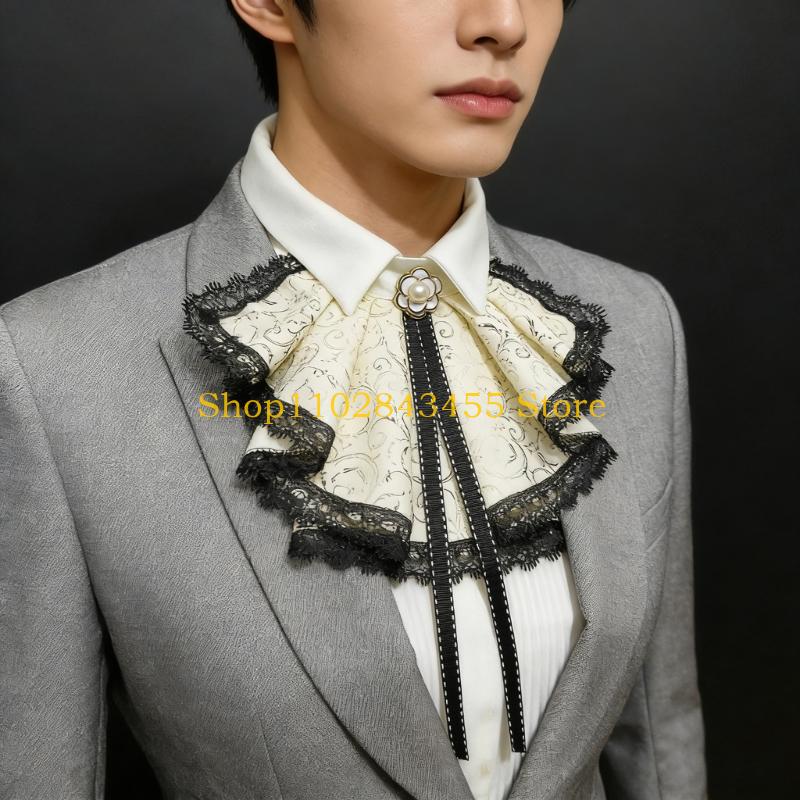 49MC 우아한 레이스 Jabot 분리형 칼라 장식 N - Women'S Fashion Victorian 리뷰 및 가격