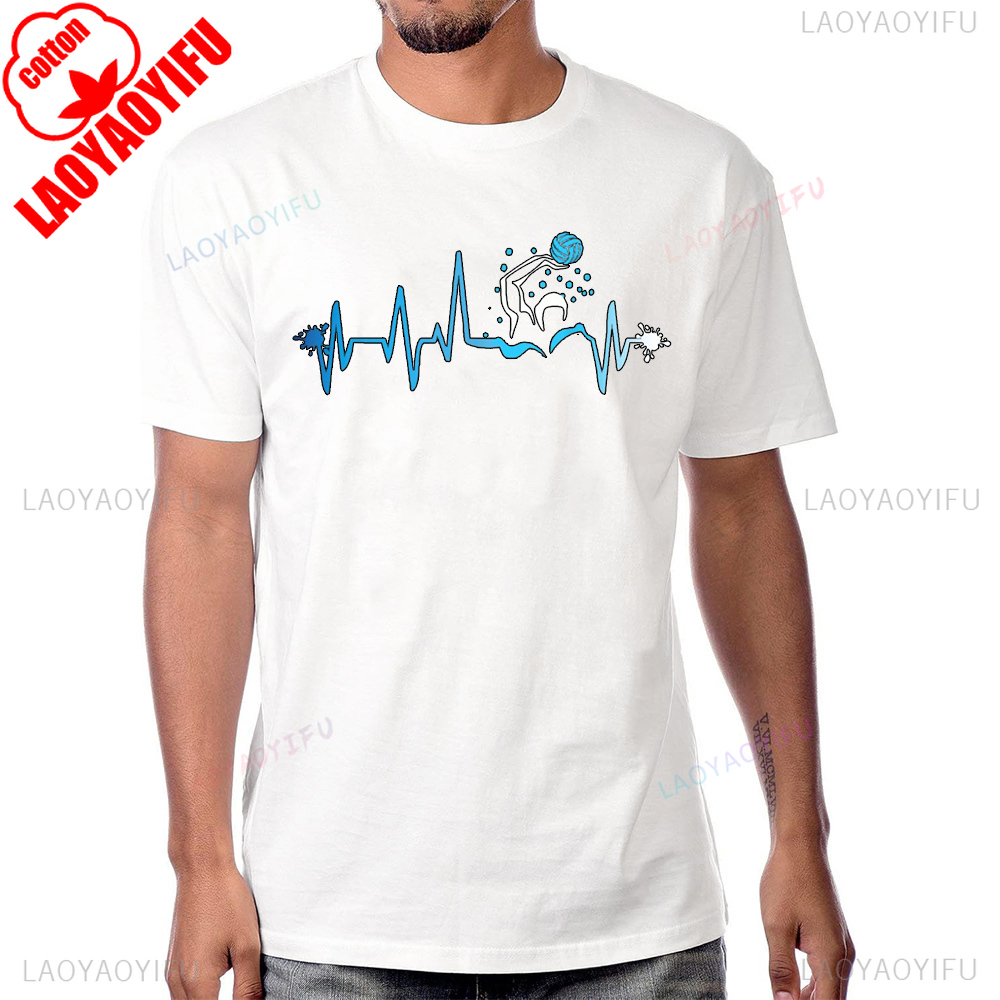 워터 폴로 선수 하트 비트 그래픽 프린트 티셔츠 반팔  - Women'S Fashion Graphic Tees 리뷰 및 가격