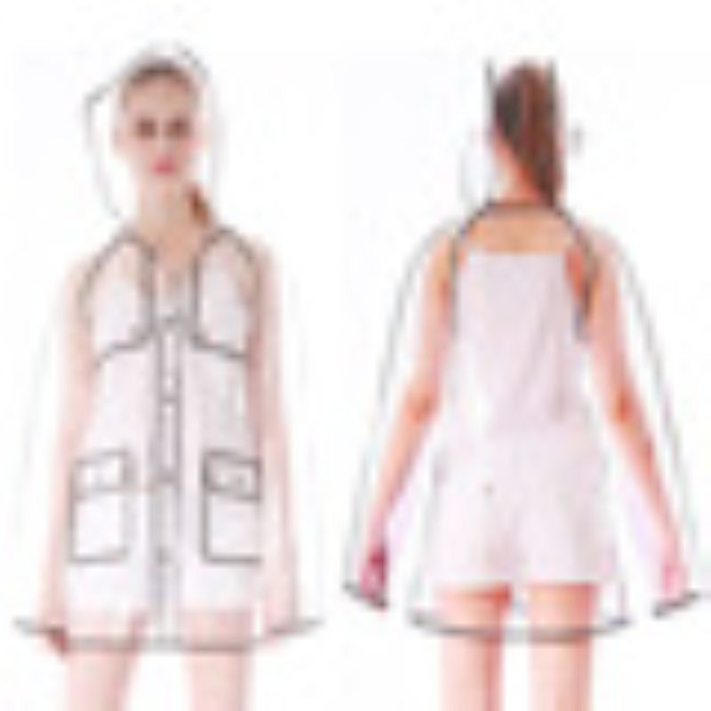 2PC 패션 성인 여성용 투명 EVA 레인코트 야외 여 - Women'S Fashion Raincoat 리뷰 및 가격