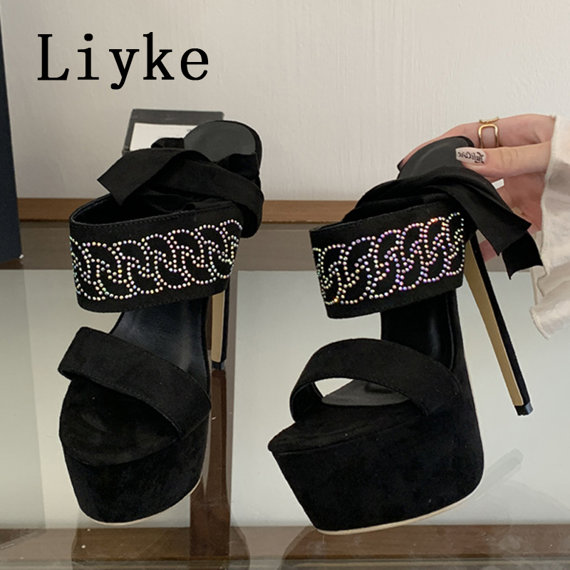 Liyke 모델 쇼 섹시한 17CM 익스트림 하이힐 플 - Women Fashion Show 리뷰 및 가격