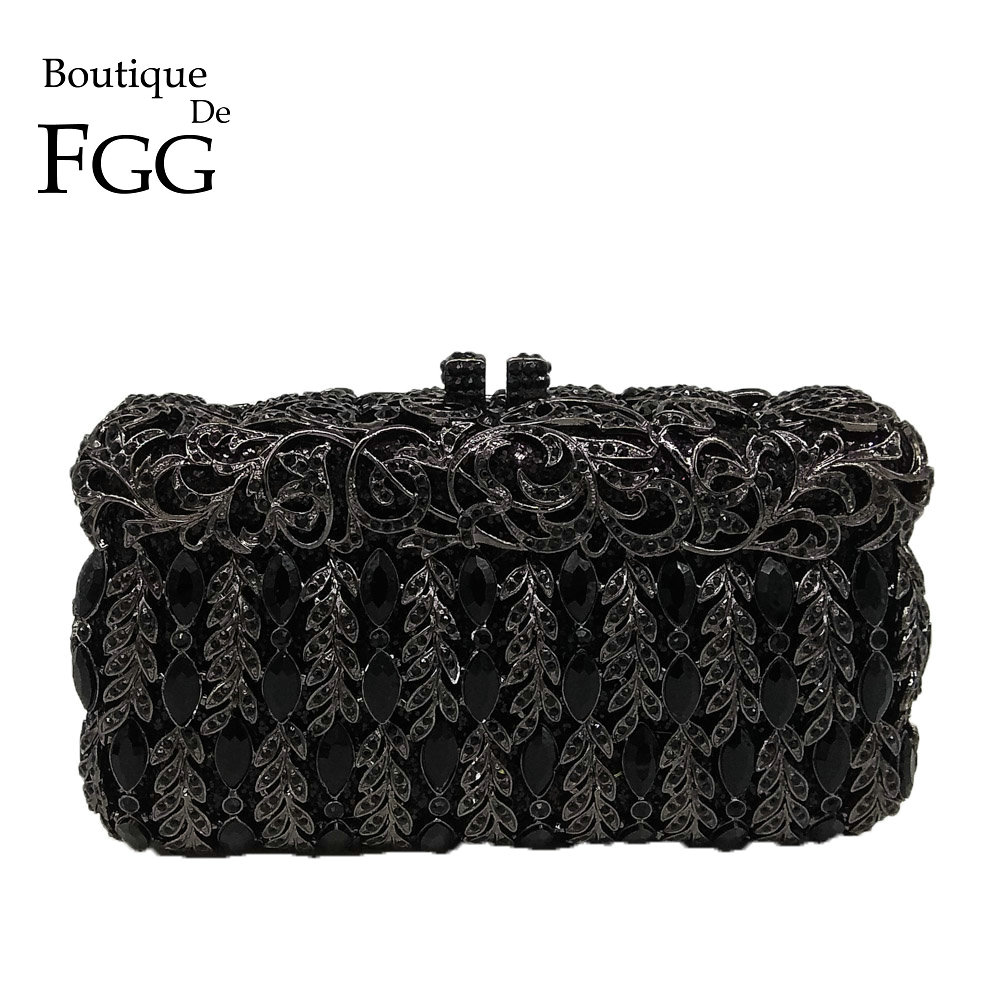 부티크 드 FGG 우아한 블랙 크리스탈 여성 이브닝 클 - Women'S Fashion Boutique 리뷰 및 가격