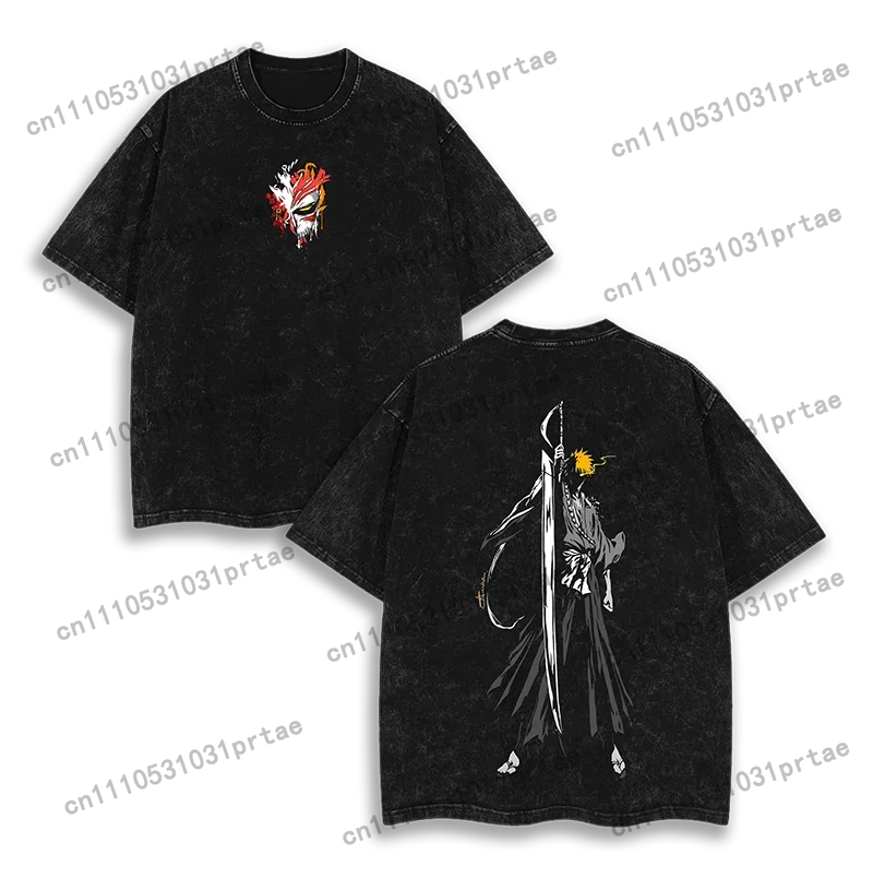 블리치 애니메이션 주변기기 그래픽 프린트 티셔츠 남녀  - Women'S Fashion Graphic Tees 리뷰 및 가격