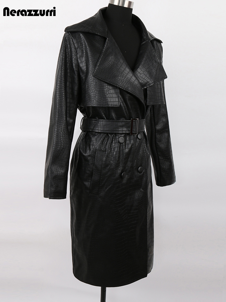 Nerazzurri 가을 긴 루즈 레드 악어 프린트 가 - Women'S Fashion Raincoat 리뷰 및 가격