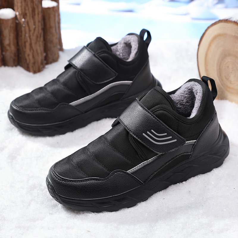 겨울 플러시 안감 캐주얼 스니커즈 블랙 벨크로 운동화  - Women'S Fashion Velcro Sneakers 리뷰 및 가격