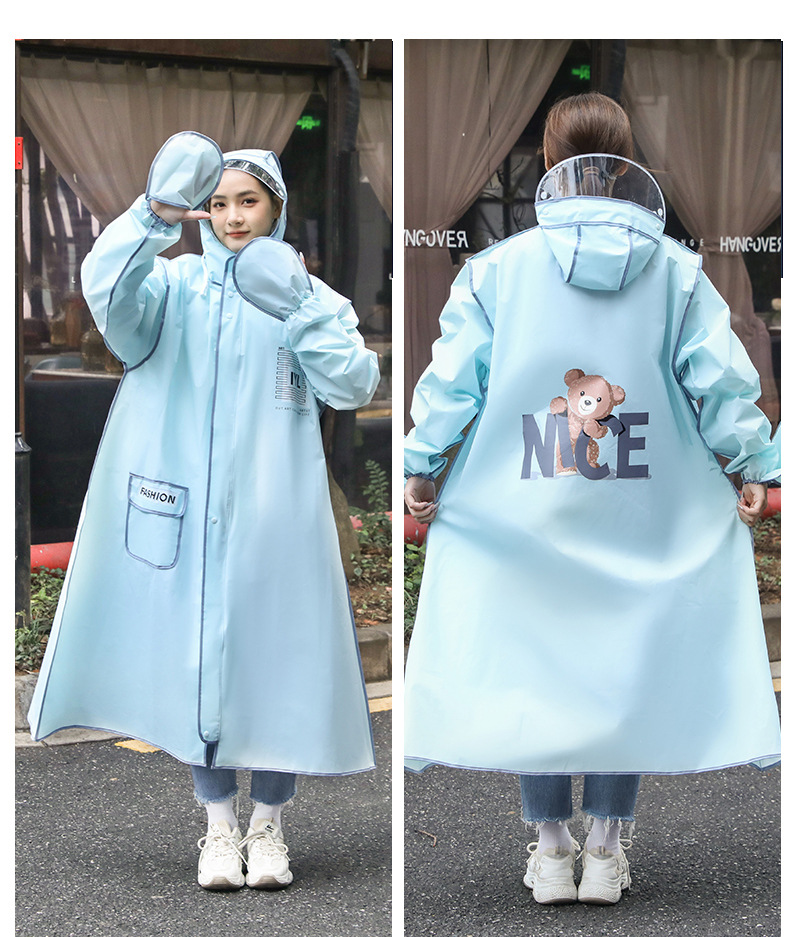 패션 성인용 레인코트 장갑, 여성용 야외 여행용 EVA - Women'S Fashion Raincoat 리뷰 및 가격