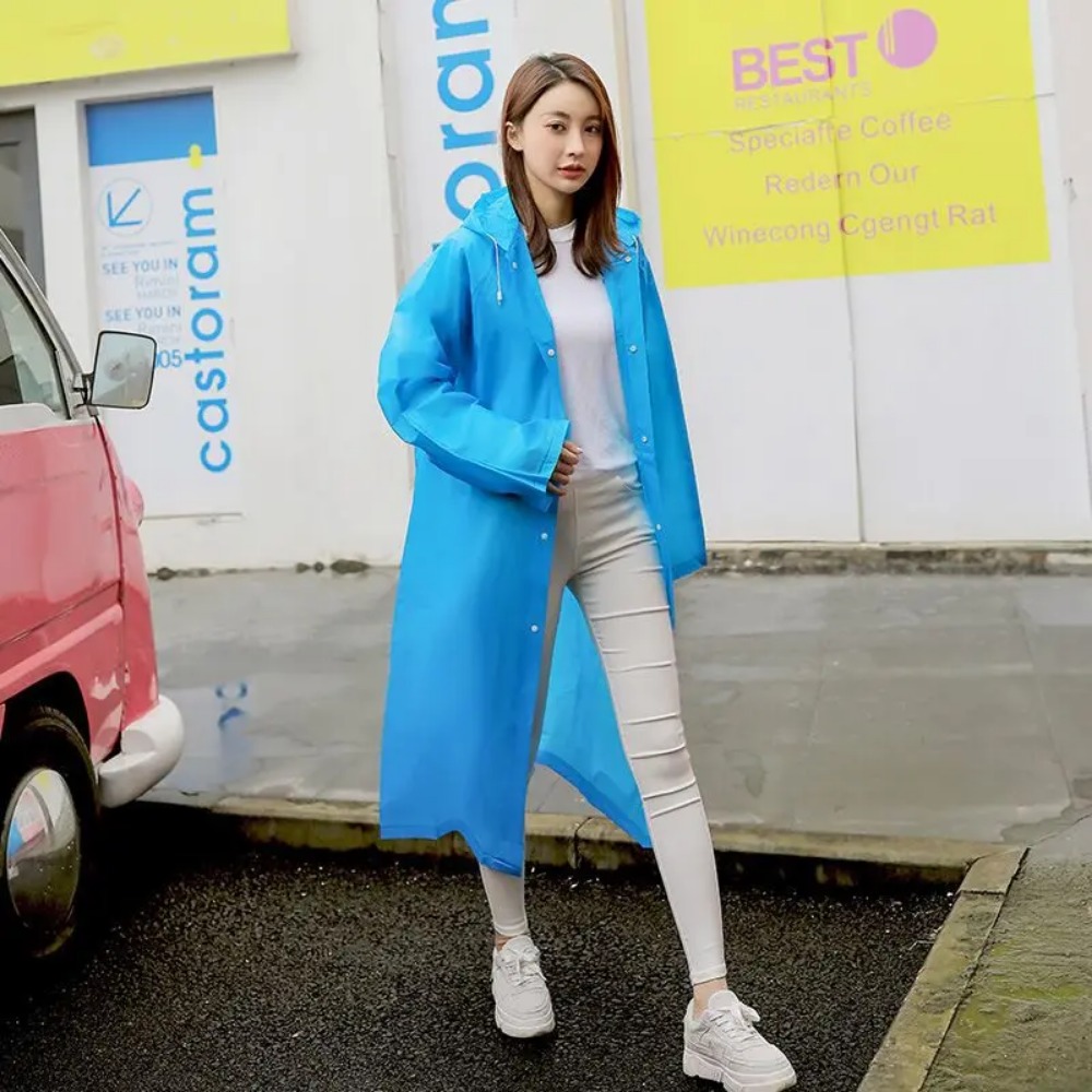 새로운 방수 비옷 성인 여행 패션 비옷 야외 휴대용 경 - Women'S Fashion Raincoat 리뷰 및 가격