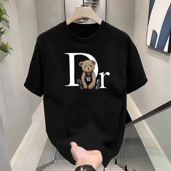 럭셔리 브랜드 귀여운 곰 프린트 티 남성 여성 고품질  - Women'S Fashion Graphic Tees 리뷰 및 가격