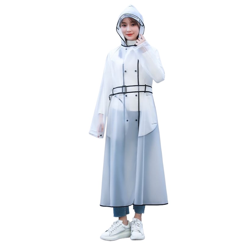 패션 싱글 투명 우비 긴 후드 레인 판초 야외 하이킹  - Women'S Fashion Raincoat 리뷰 및 가격