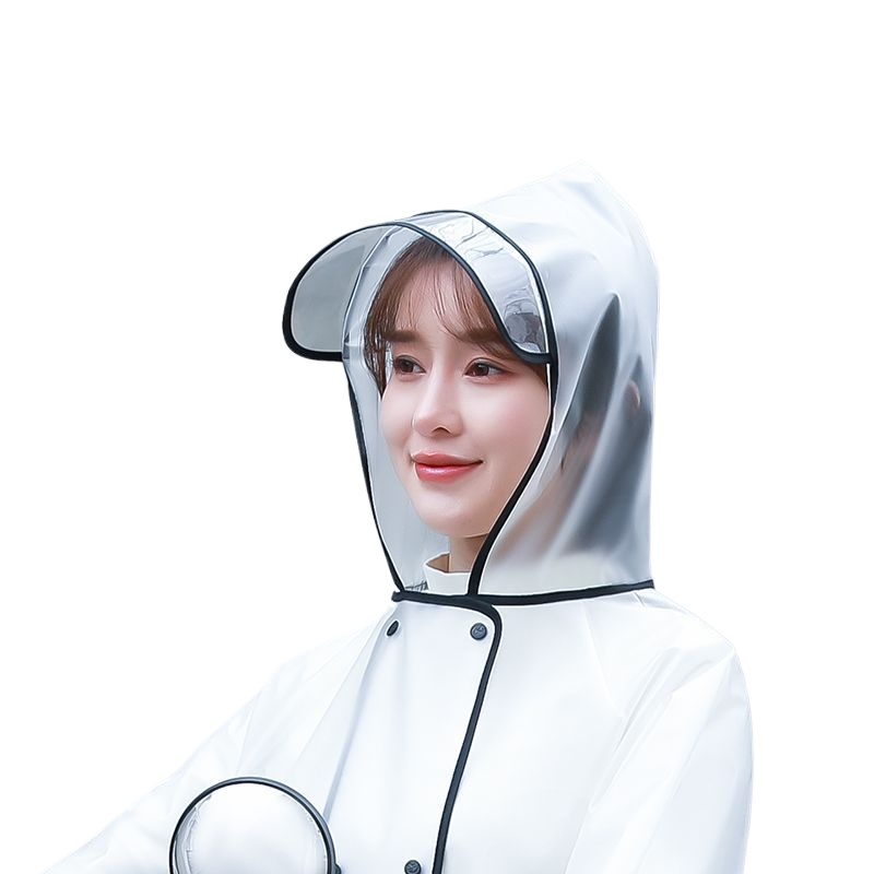 패션 싱글 투명 우비 긴 후드 레인 판초 야외 하이킹  - Women'S Fashion Raincoat 리뷰 및 가격