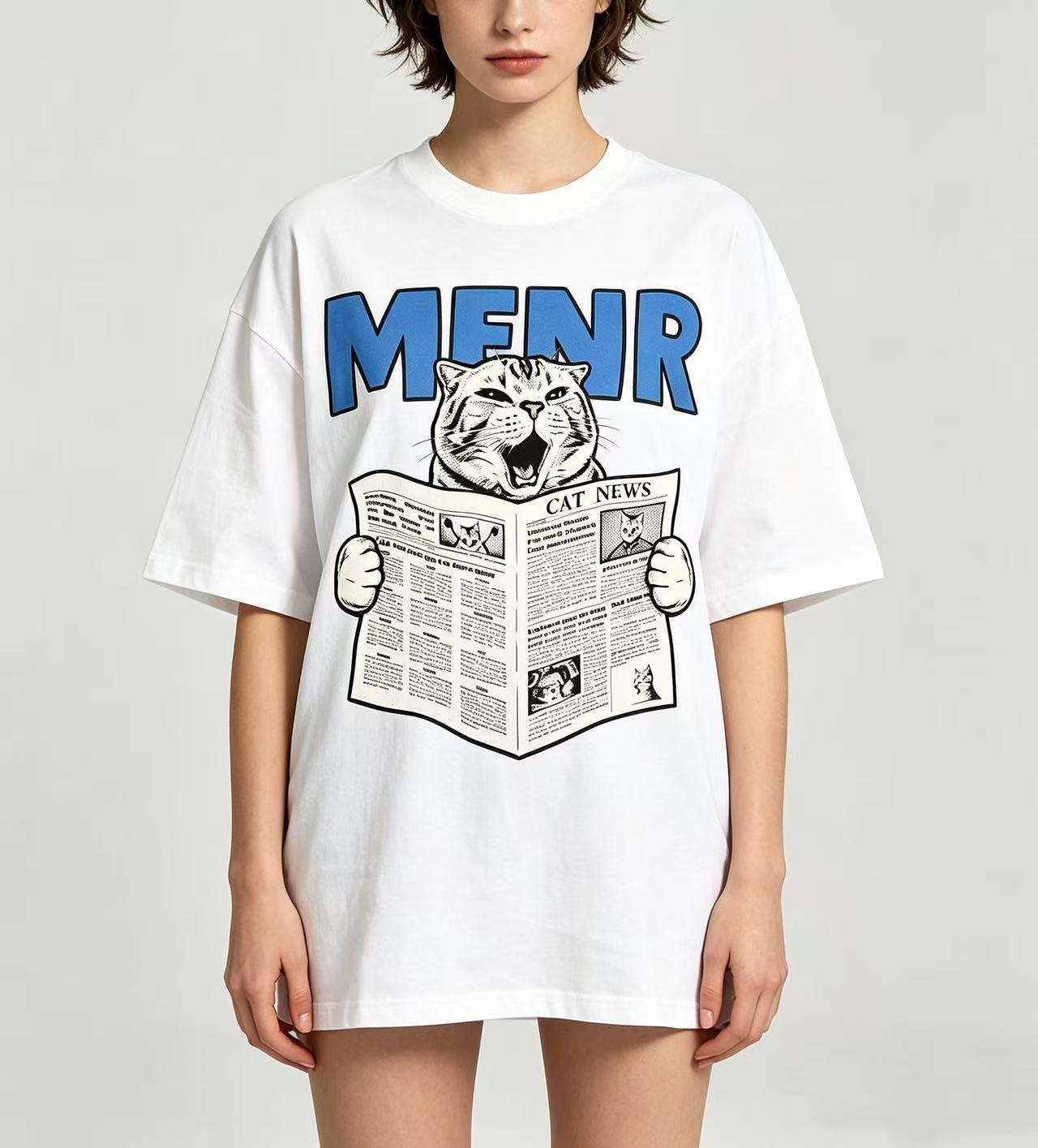 유니섹스 웃긴 고양이 신문 읽는 그림 그래픽 티셔츠 남 - Women'S Fashion Graphic Tees 리뷰 및 가격