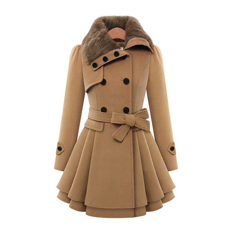 여성을위한 겨울 슬림 롱 울 셰르파 코트 streetw - Sherpa Coat Women 리뷰 및 가격